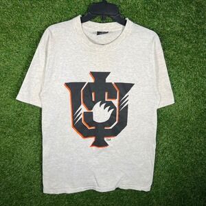 Vintage Soffe's Choice UIS University of Illinois Springfield T-Shirt Gray M